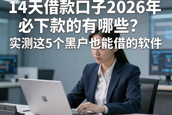 14天借款口子2026年必下款的有哪些？实测这5个黑户也能借的软件！