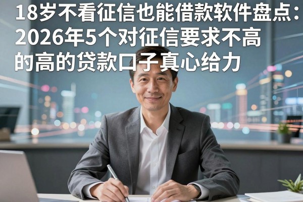 18岁不看征信也能借款软件盘点:2026年5个对征信要求不高的贷款口子真心给力