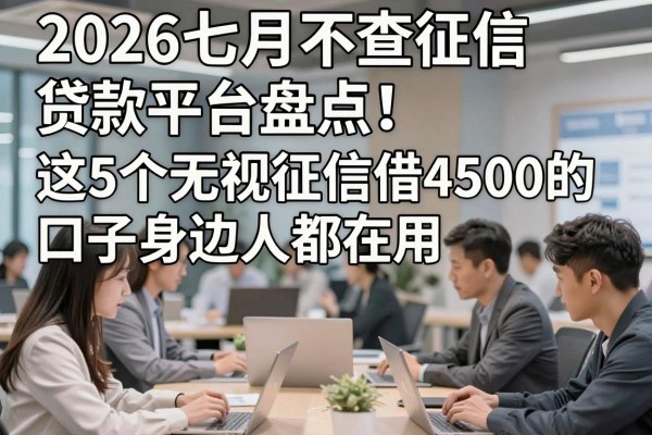 2026七月不查征信贷款平台盘点！这5个无视征信借4500的口子身边人都在用