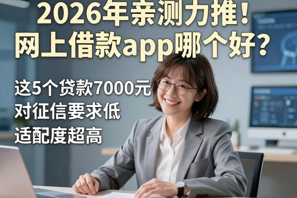 2026年亲测力推!网上借款app哪个好?这5个贷款7000元对征信要求低、适配度超高