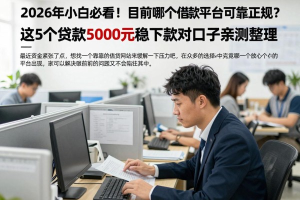 2026年小白必看!目前哪个借款平台可靠正规?这5个贷款5000元稳下款对口子亲测整理