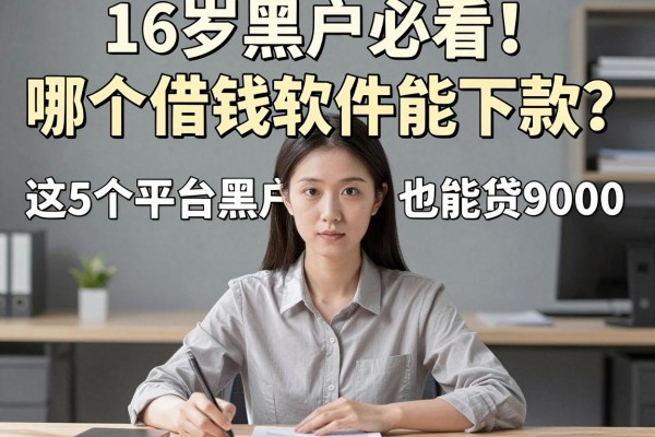 16岁黑户必看！哪个借钱软件能下款？这5个平台黑户也能贷9000