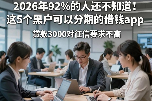 2026年92%的人还不知道！这5个黑户可以分期的借钱app，贷款3000对征信要求不高