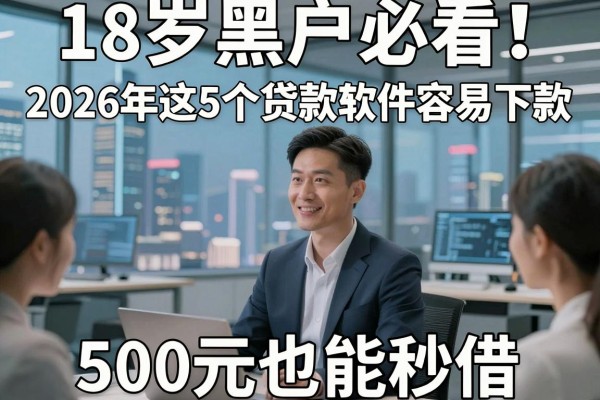 18岁黑户必看!2026年这5个贷款软件容易下款,500元也能秒借
