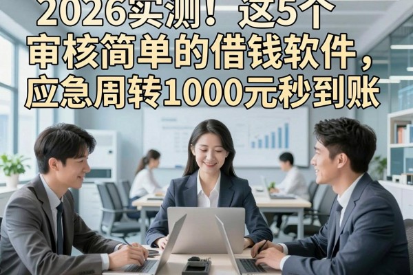 2026实测!这5个审核简单的借钱软件,应急周转1000元秒到账
