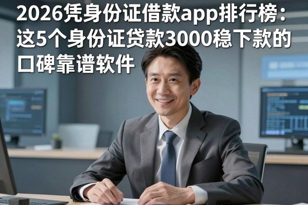 2026凭身份证借款app排行榜:这5个身份证贷款3000稳下款的口碑靠谱软件强烈推荐
