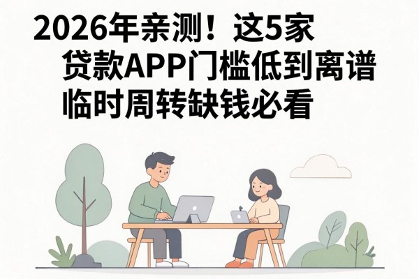 2026年亲测!这5家贷款APP门槛低到离谱,临时周转缺钱必看