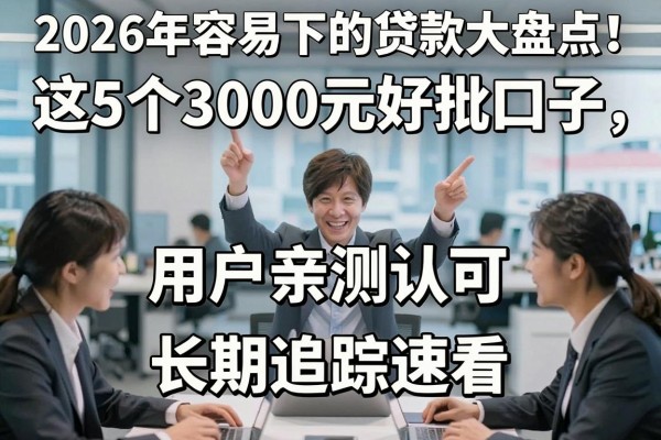 2026年容易下的贷款大盘点!这5个3000元好批口子,用户亲测认可,长期追踪速看!