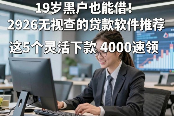 19岁黑户也能借!2026无视查的贷款软件推荐,这5个灵活下款4000速领