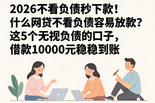 2026不看负债秒下款!什么网贷不看负债容易放款?这5个无视负债的口子,借款10000元稳稳到账