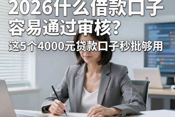 2026什么借款口子容易通过审核？这5个4000元贷款口子秒批够用！