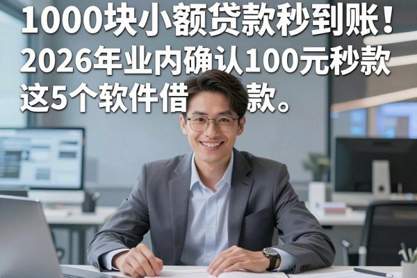 1000块小额贷款秒到账!2026年业内确认,这5个软件借款100元秒款
