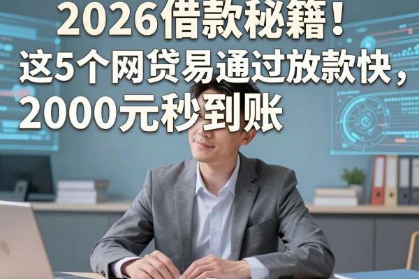 2026借款秘籍!这5个网贷易通过放款快,2000元秒到账!