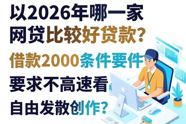 2026年哪一家网贷比较好贷款?这5个平台借款2000条件要求不高速看
