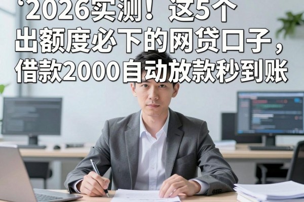 2026实测!这5个出额度必下的网贷口子,借款2000自动放款秒到账