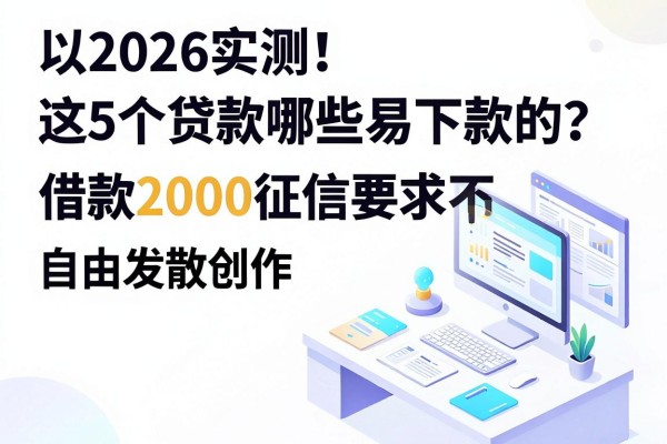 2026实测!这5个贷款app哪些容易下款的?借款2000征信要求不高