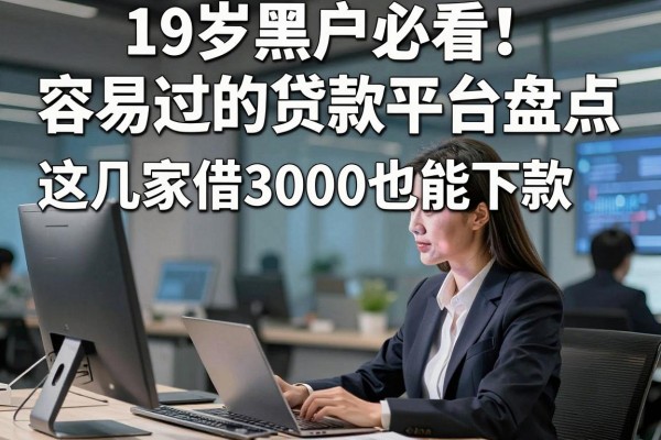 19岁黑户必看!容易过的贷款平台盘点,这几家借3000也能下款
