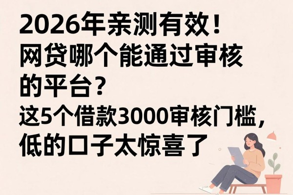 2026年亲测有效！网贷哪个能通过审核的平台？这5个借款3000审核门槛低的口子太惊喜了