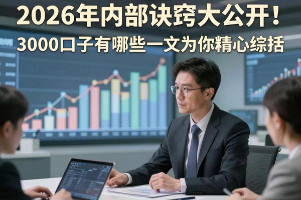 2026年内部诀窍大公开!3000口子有哪些一文为你精心综括!