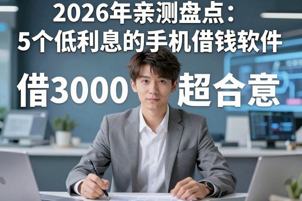 2026年亲测盘点：5个低利息的手机借钱软件，借3000超合意！