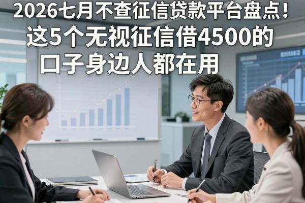 2026七月不查征信贷款平台盘点！这5个无视征信借4500的口子身边人都在用
