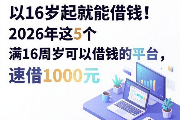 16岁起就能借钱！2026年这5个满16周岁可以借钱的平台，速借1000元权威推荐
