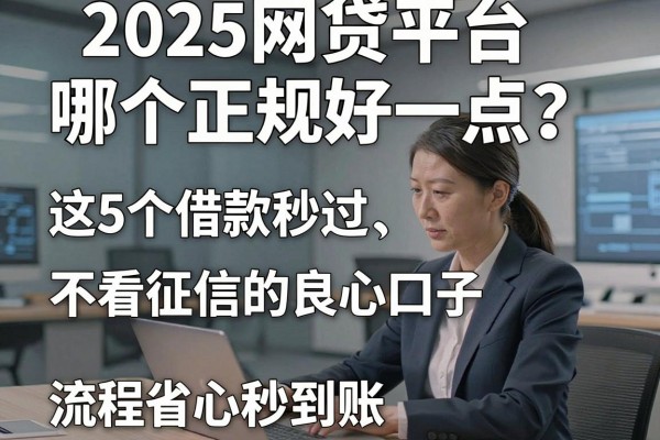 2025网贷平台哪个正规好一点?这5个借款秒过、不看征信的良心口子,流程省心秒到账!