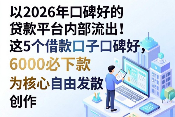 2026年口碑好的贷款平台内部流出!这5个借款口子口碑好,6000必下款