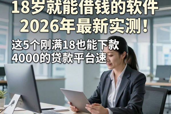 18岁就能借钱的软件2026年最新实测！这5个刚满18也能下款4000的贷款平台速看