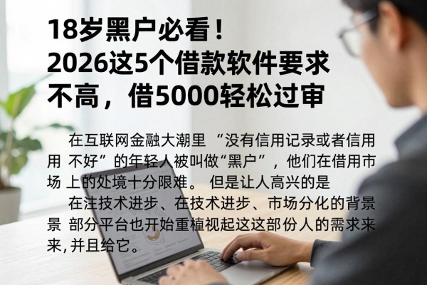 18岁黑户必看！2026这5个借款软件要求不高，借5000轻松过审