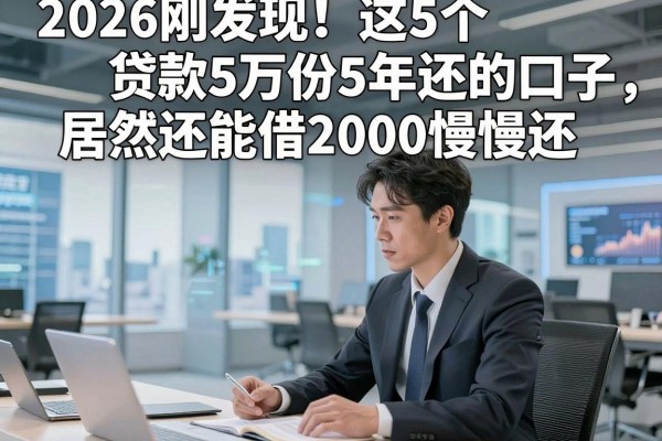 2026刚发现!这5个贷款5万份5年还的口子,居然还能借2000慢慢还!