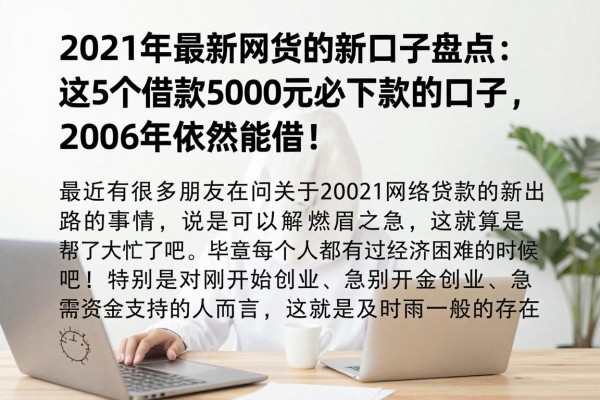 2021年最新网贷新口子盘点:这5个借款5000元必下款的口子,2026年依然能借!