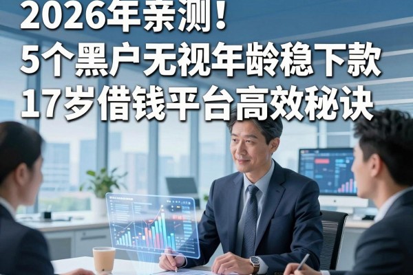 2026年亲测!5个黑户无视年龄稳下款,17岁借钱平台高效秘诀