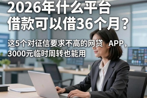 2026年什么平台借款可以借36个月?这5个对征信要求不高的网贷APP,3000元临时周转也能用!