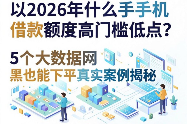 2026年什么手机借款额度高门槛低点?5个大数据网黑也能下的平台真实案例揭秘