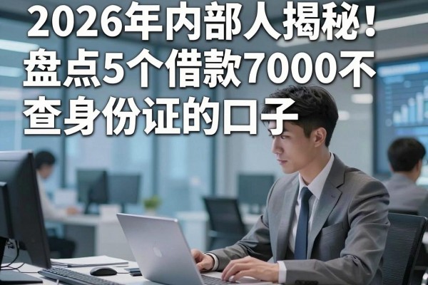 2026年内部人揭秘！盘点5个借款7000不查身份证的口子，借款不需要身份证的软件有哪些？