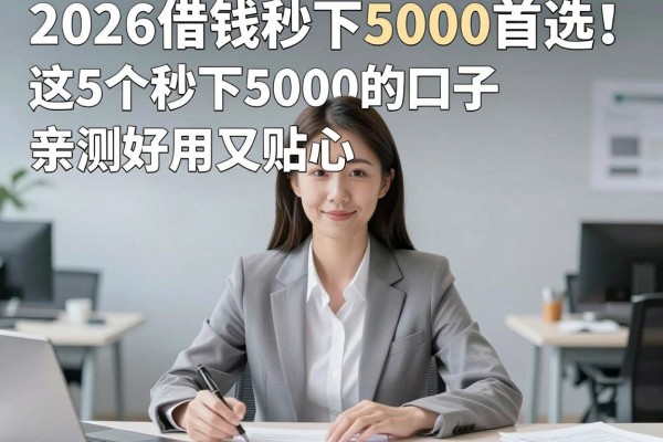 2026借钱秒下5000首选!这5个秒下5000的口子亲测好用又贴心