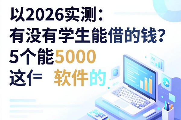 2026实测：有没有学生能借的钱？这5个能借5000的软件值得信赖