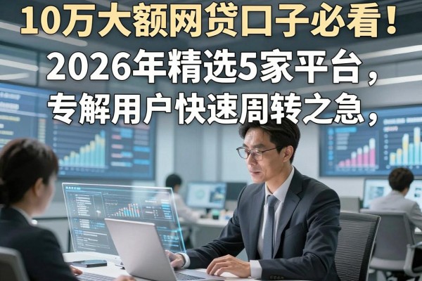 10万大额网贷口子必看！2026年精选5家平台，专解用户快速周转之急