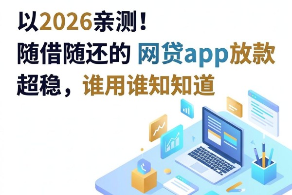 2026亲测!这5个随借随还的网贷app放款超稳,谁用谁知道