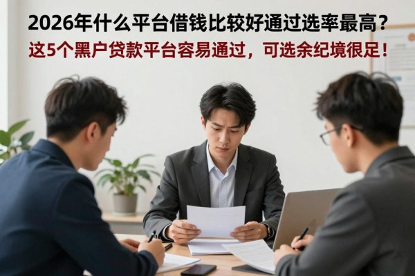 2026年什么平台借钱比较好通过率最高？这5个黑户贷款平台容易通过，可选余地很足！