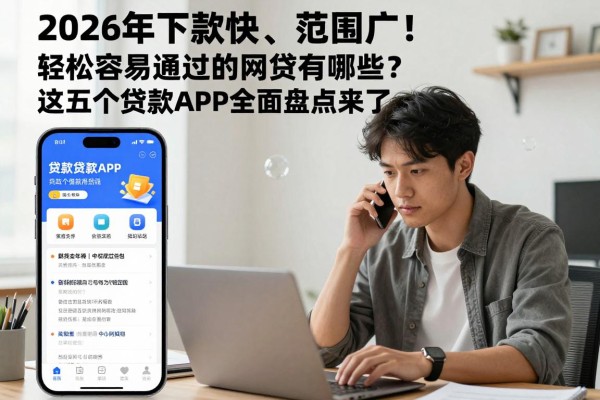 2026年下款快、范围广!轻松容易通过的网贷有哪些?这五个贷款APP全面盘点来了!