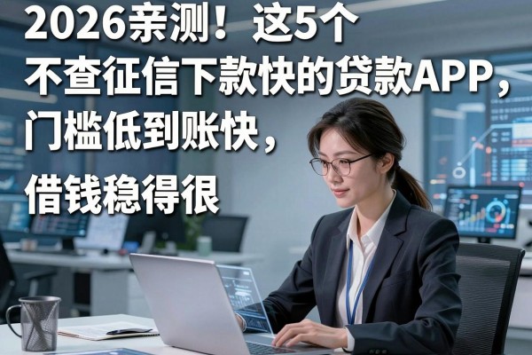 2026亲测!这5个不查征信下款快的贷款APP,门槛低到账快,借钱稳得很