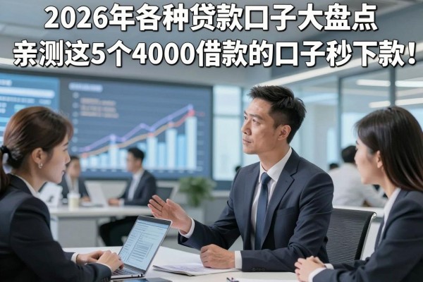 2026年各种贷款口子大盘点,亲测这5个4000借款的口子秒下款!
