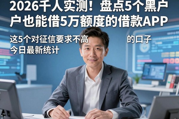 2026千人实测!盘点5个黑户也能借5万额度的借款APP,这5个对征信要求不高的口子今日最新统计