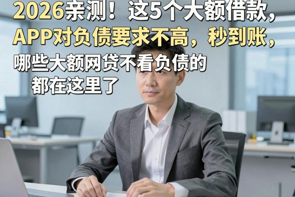 2026亲测！这5个大额借款APP对负债要求不高、秒到账，哪些大额网贷不看负债的都在这里了