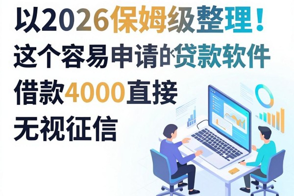 2026保姆级整理!这5个容易申请的贷款软件,借款4000直接无视征信