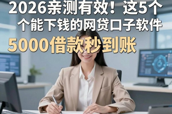 2026亲测有效!这5个能下钱的网贷口子软件,5000借款秒到账