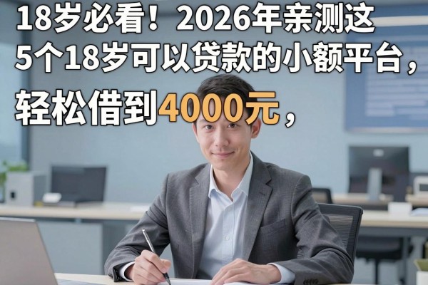 18岁必看!2026年亲测这5个18岁可以贷款的小额平台,轻松借到4000元