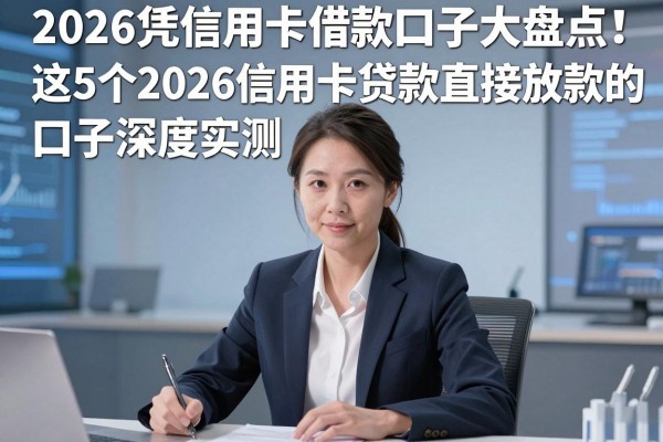 2026凭信用卡借款口子大盘点!这5个2026信用卡贷款直接放款的口子深度实测